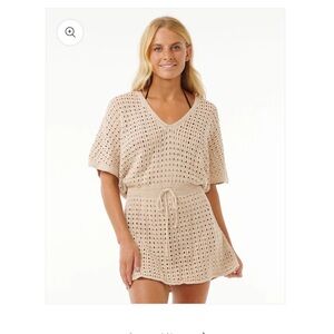 NWT Rip Curl Womens The Search Crochet Cover Up